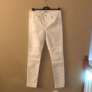 TOPMAN White Stretch Skinny  Jeans